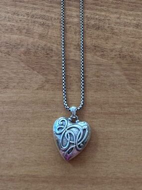 Brighton One Heart Silver-Plated Pendant Necklace.